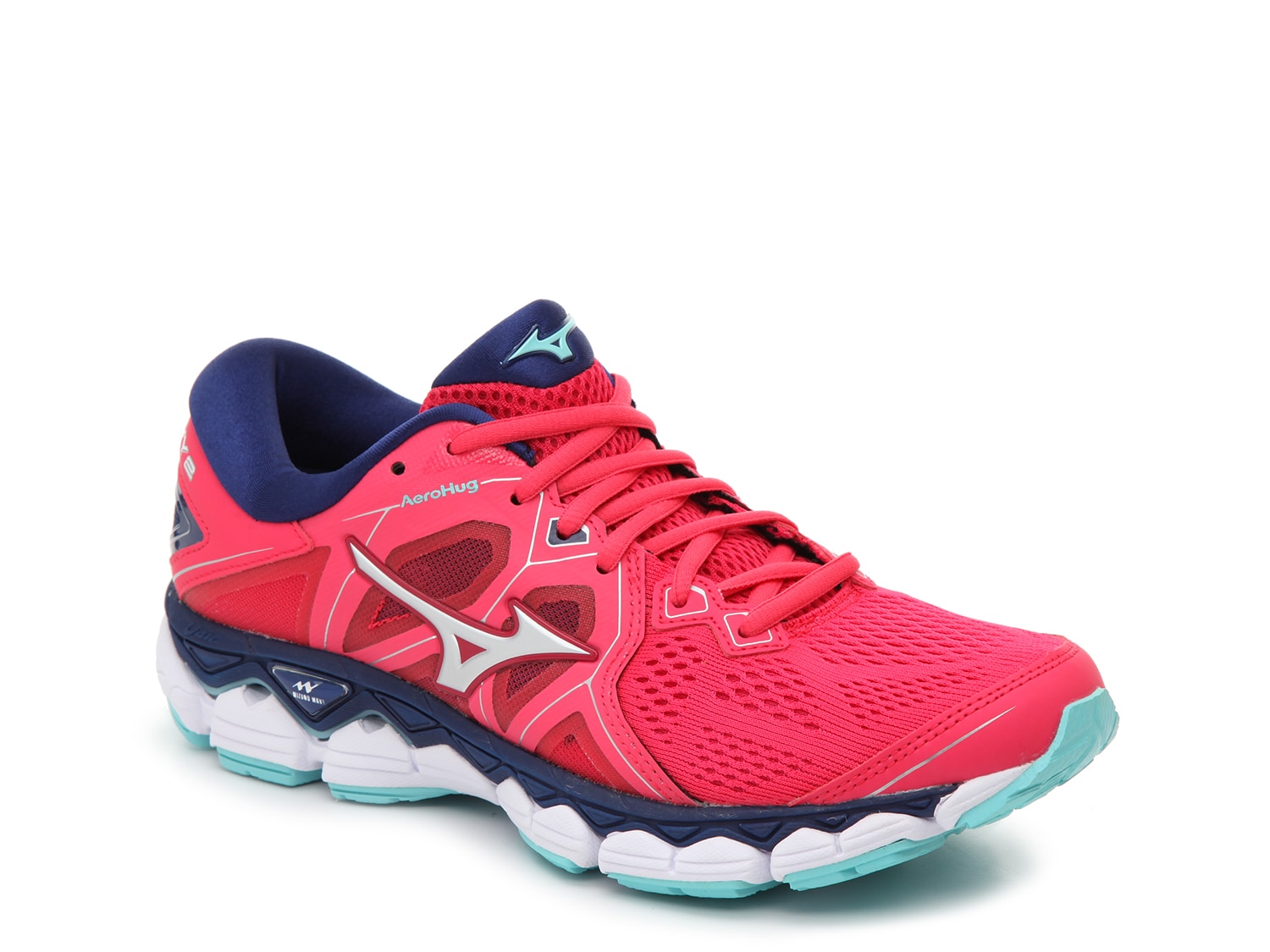 Details about   Mizuno Wave Sky 2 J1GD180204 Womens Gray Mesh Lace Up Athletic Running Shoes 