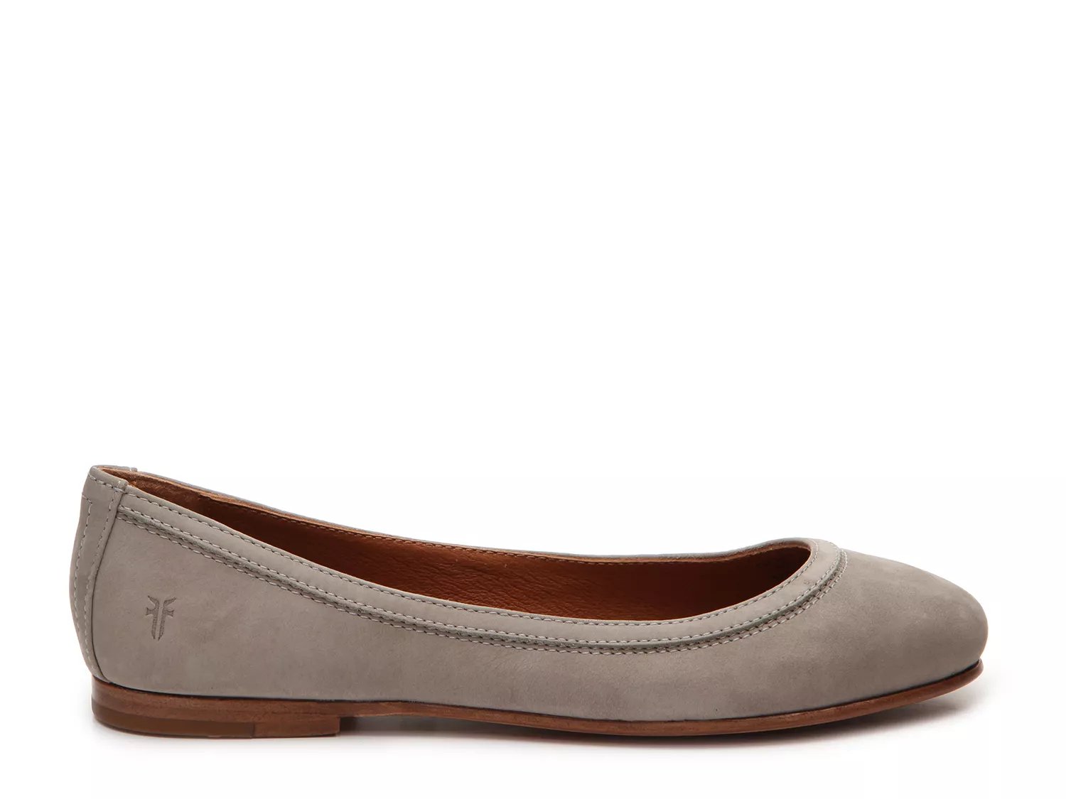 frye carson ballet flat cognac