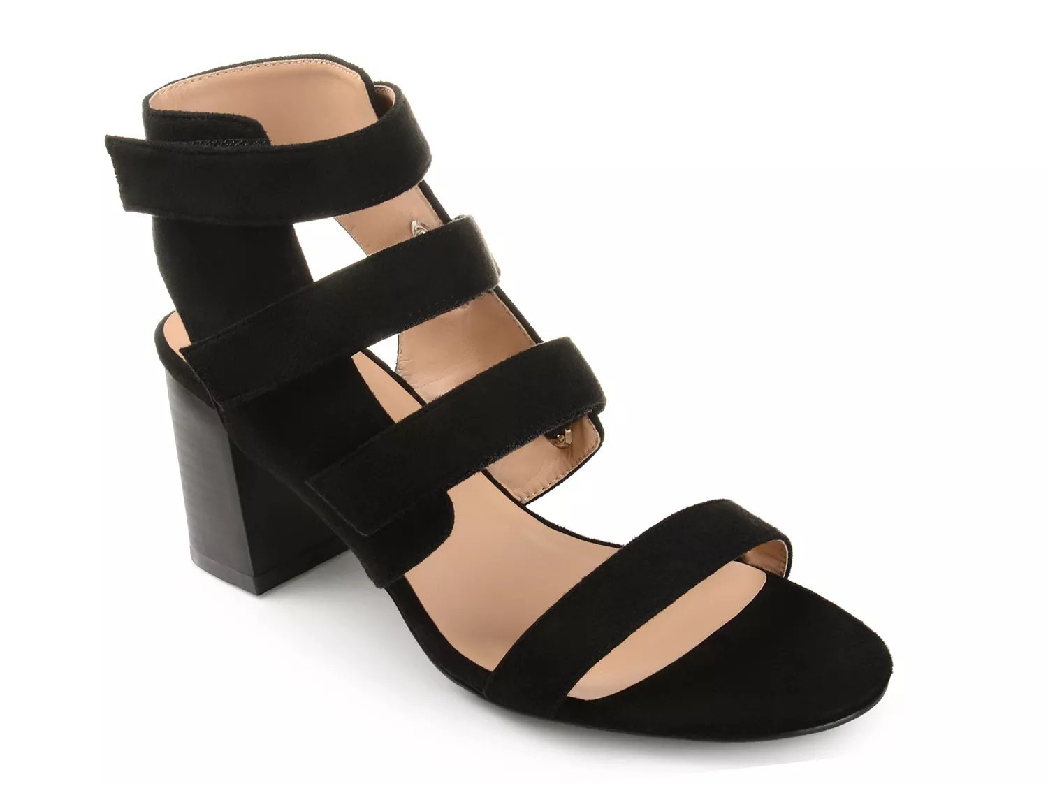 black strappy heels 3.5 inch