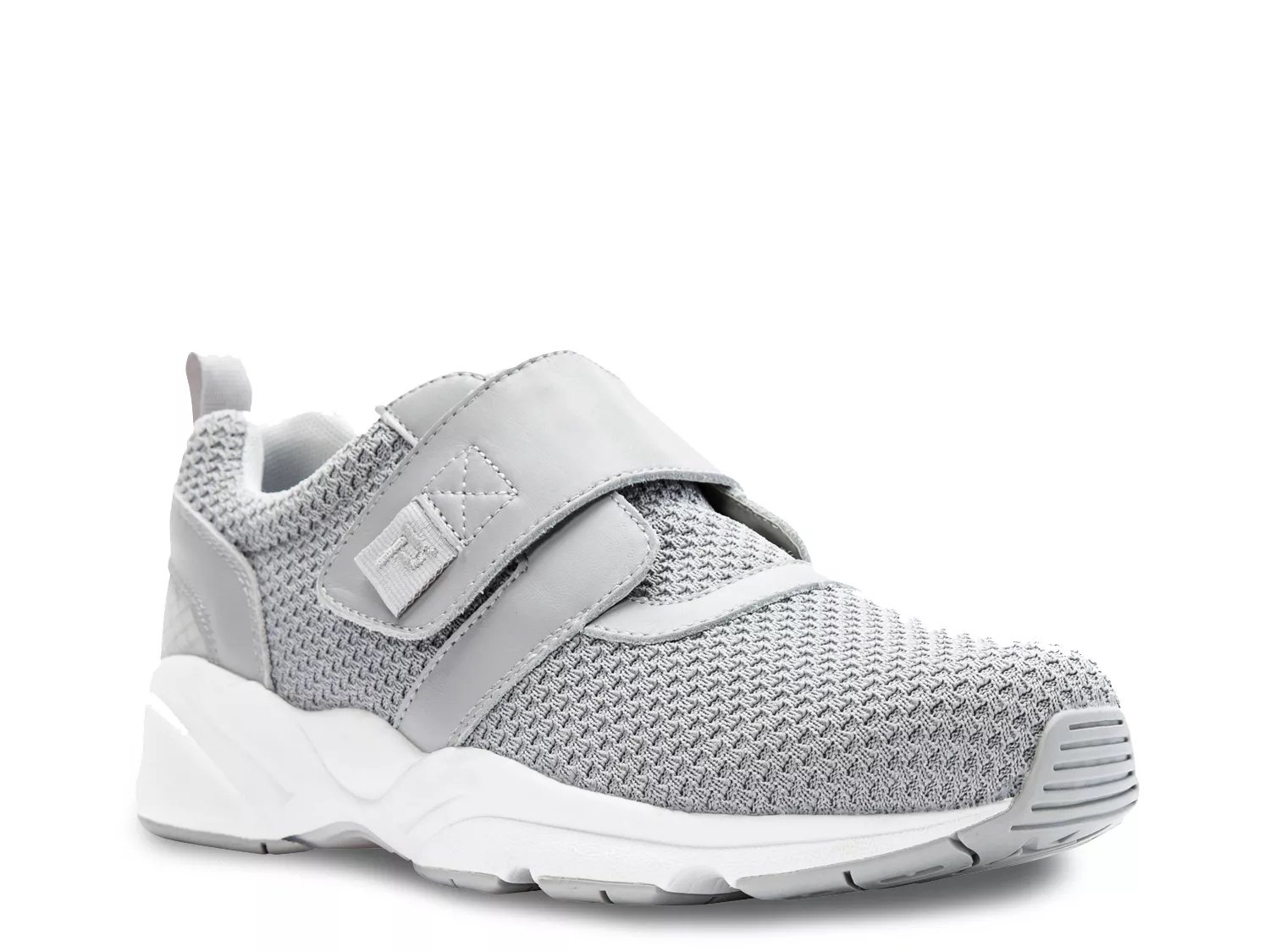 Propet Wide Width Stability X Strap Walking Shoe | Men's | Light Grey | Size 17 | Athletic | Sneakers