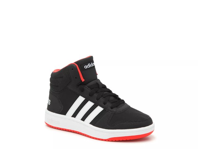 adidas Hoops Mid 2 High Top Sneaker Kids Free Shipping DSW