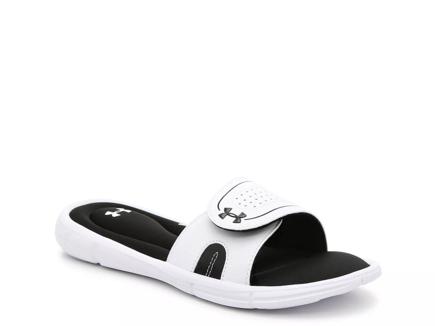 white flat sandals dsw