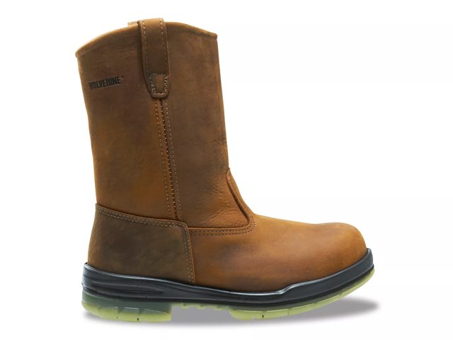Wolverine steel toe pull on boots sales