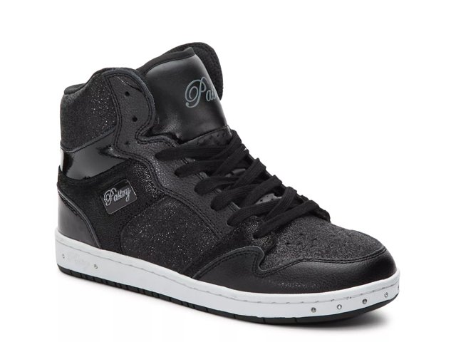 Glam pie glitter black sneakers 2025