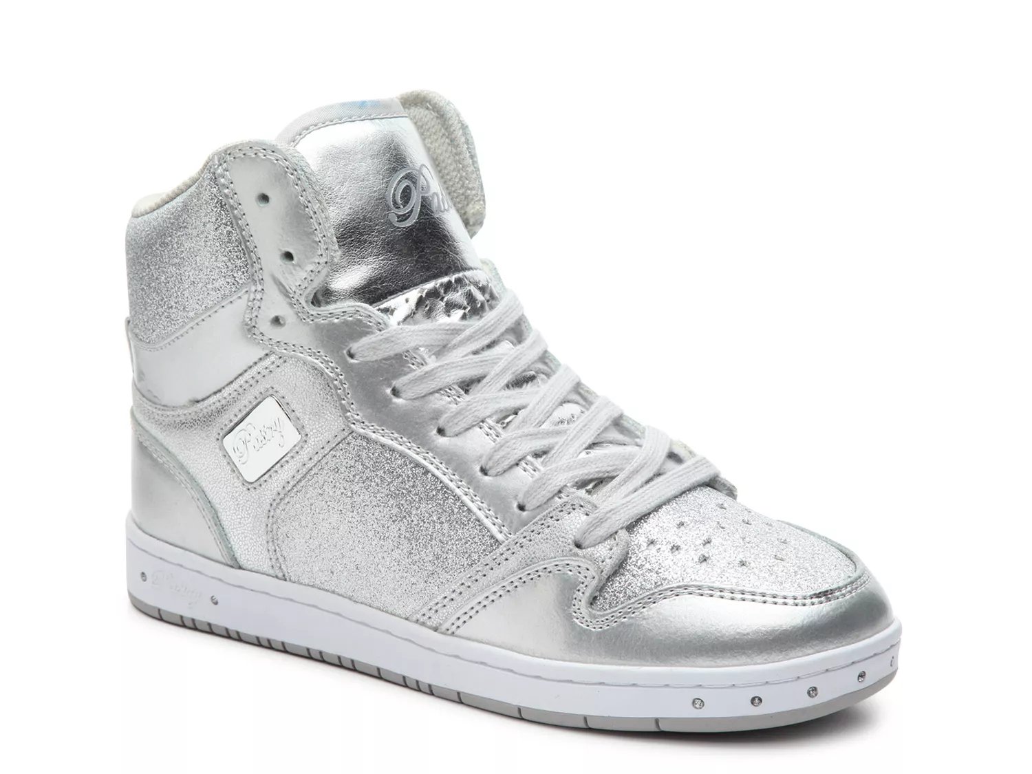 silver high tops womens