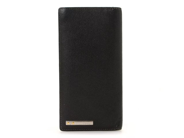 Cartier Vintage Luxury Santos de Cartier Leather Wallet Free