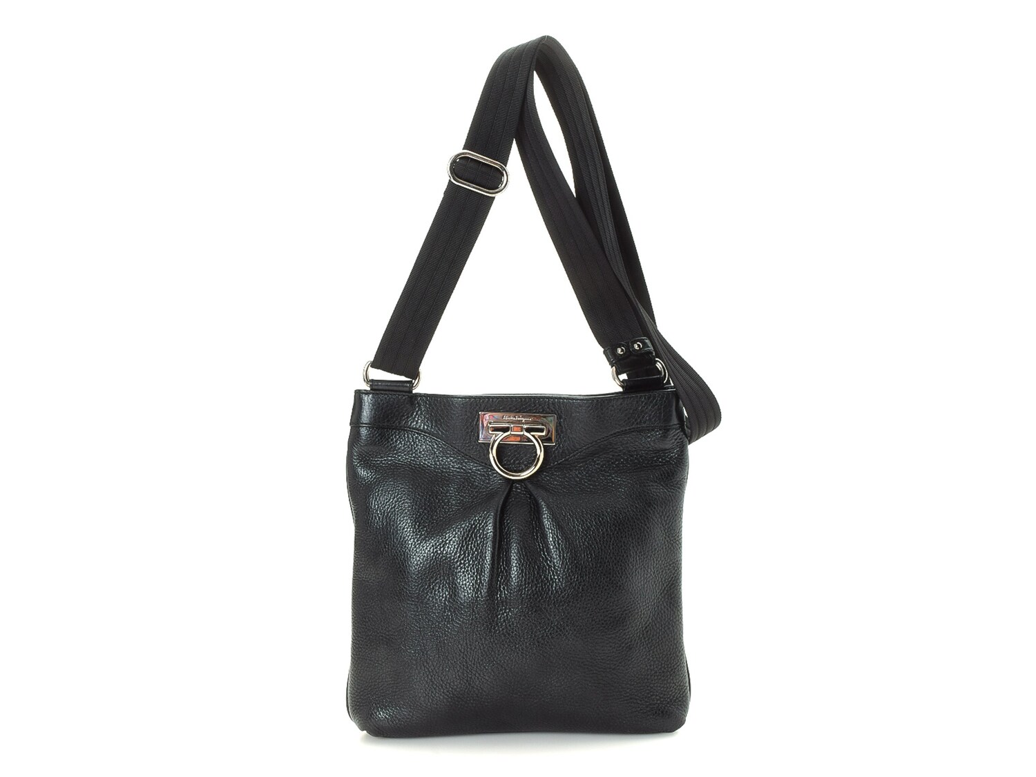 Salvatore Ferragamo - Vintage Luxury Gancini Leather Crossbody Bag ...