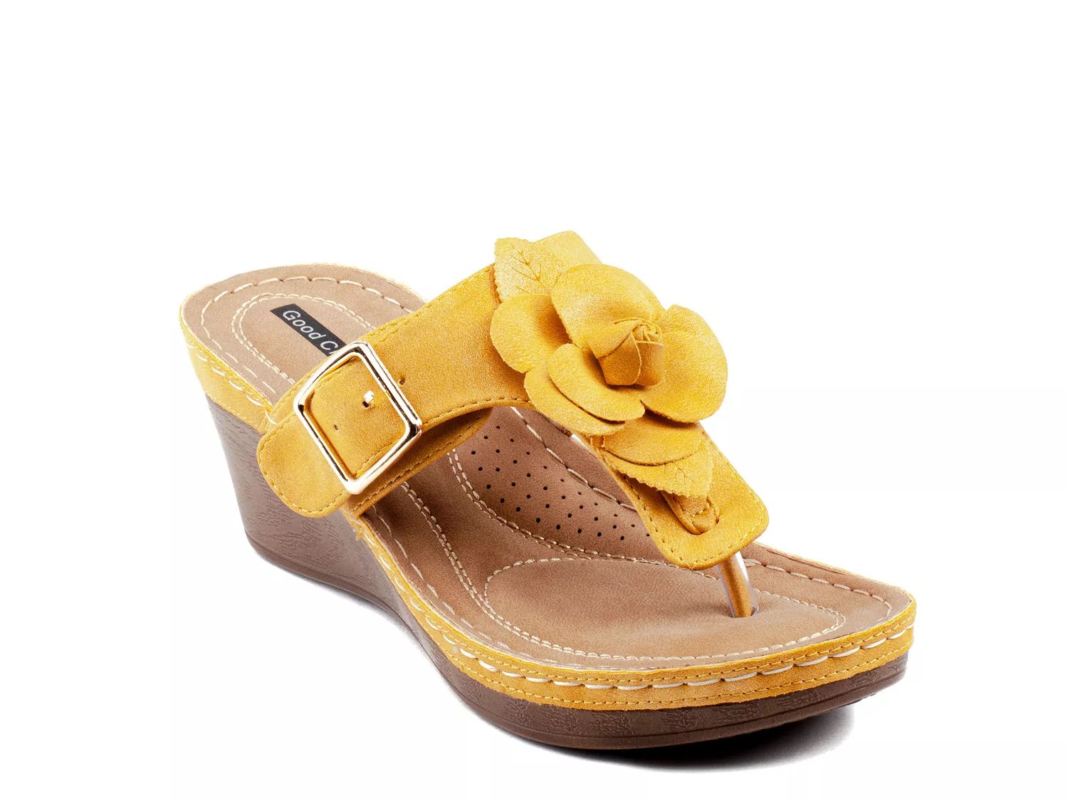 Flora appliqué best sale leather platform sandal