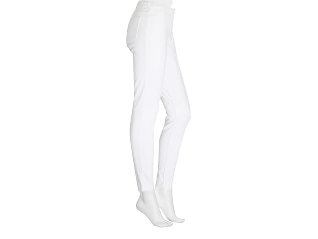 HUE Women's Ultra Soft Denim High Waist Legging Pants, White, XS