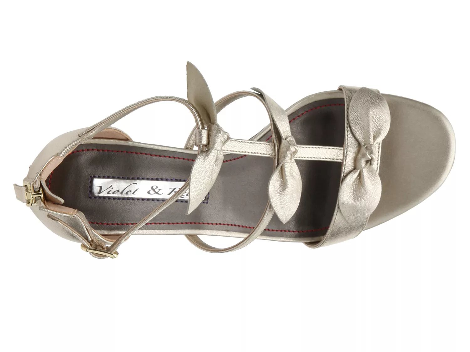 violet & red brand flats