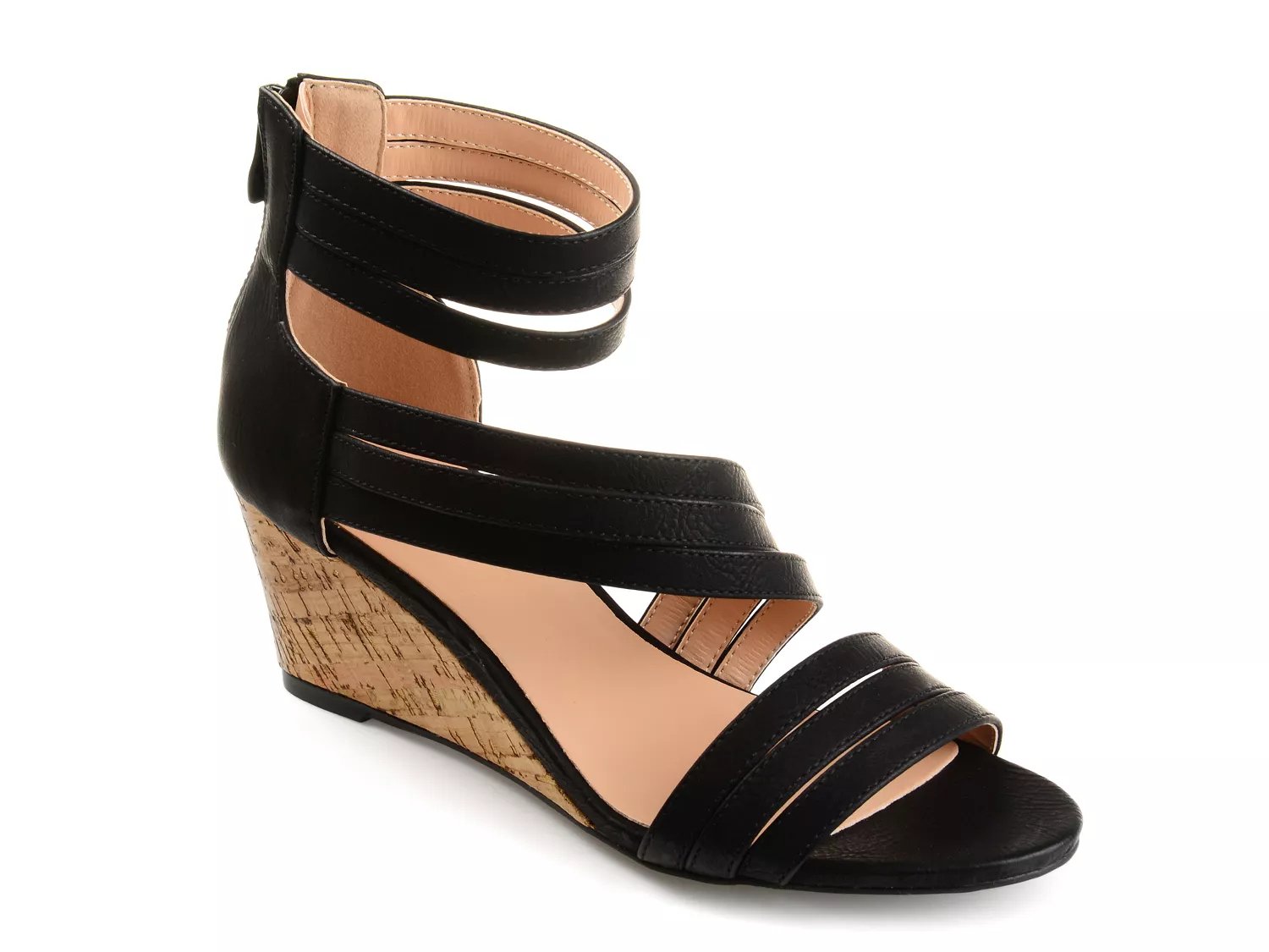 dsw black sandals heels