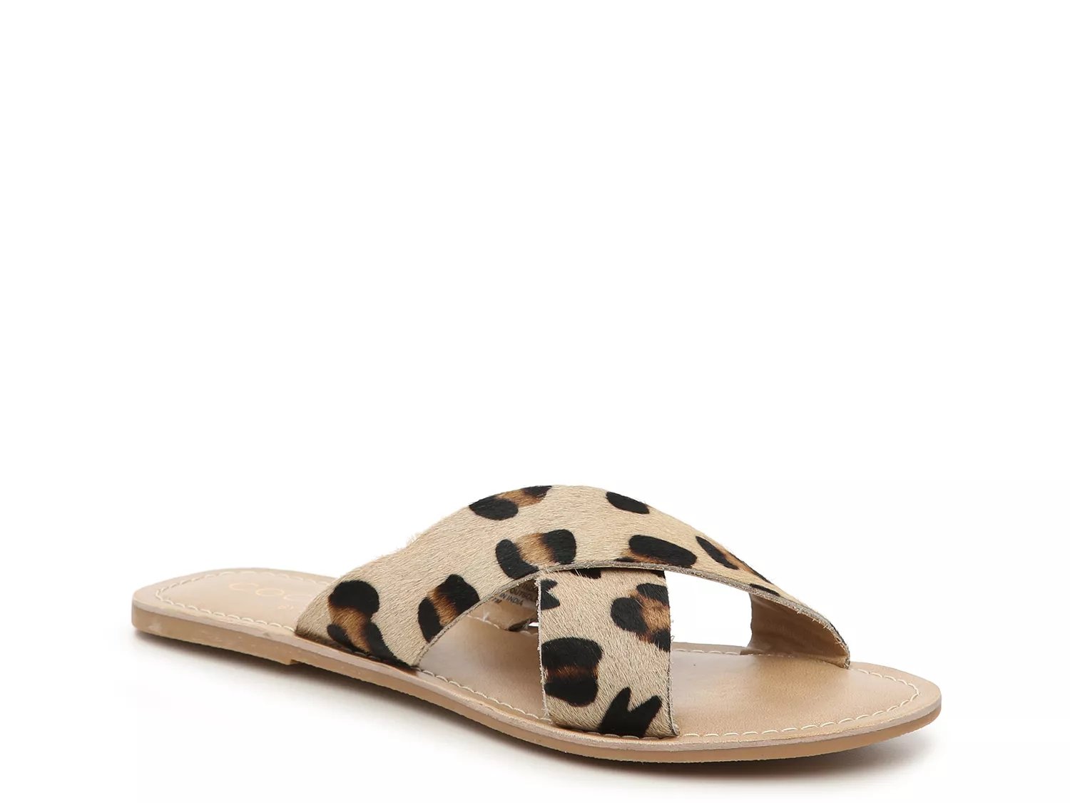 coconuts pebble sandal leopard