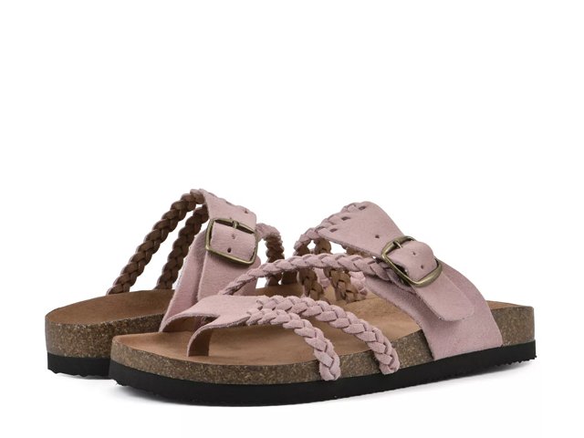 White mountain hayleigh flat sandals top