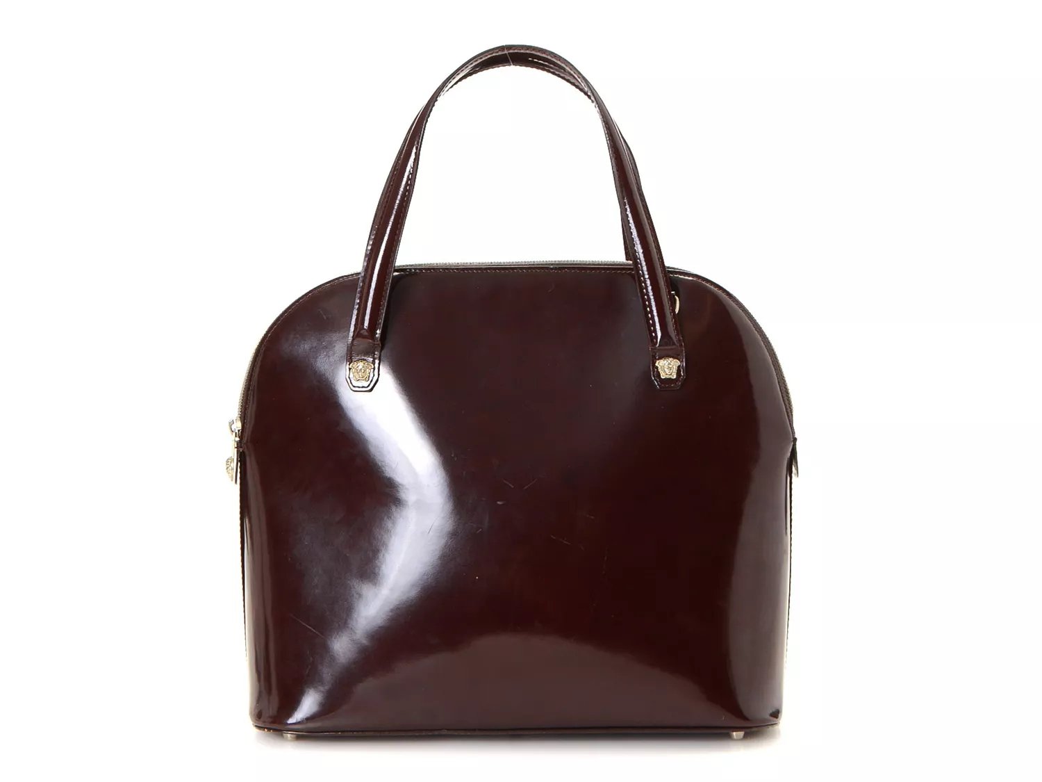 Versace Vintage Luxury Patent Leather Shoulder Bag Free Shipping DSW