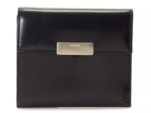 Vintage prada leather wallet sale