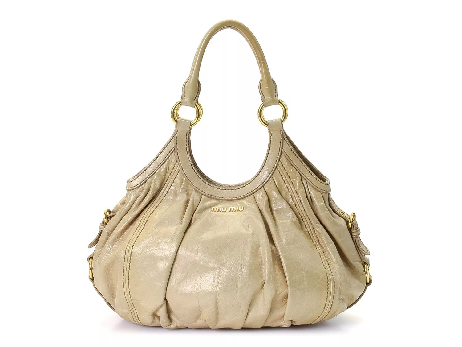 Miu Miu Vintage Luxury Leather Shoulder Bag Free Shipping DSW