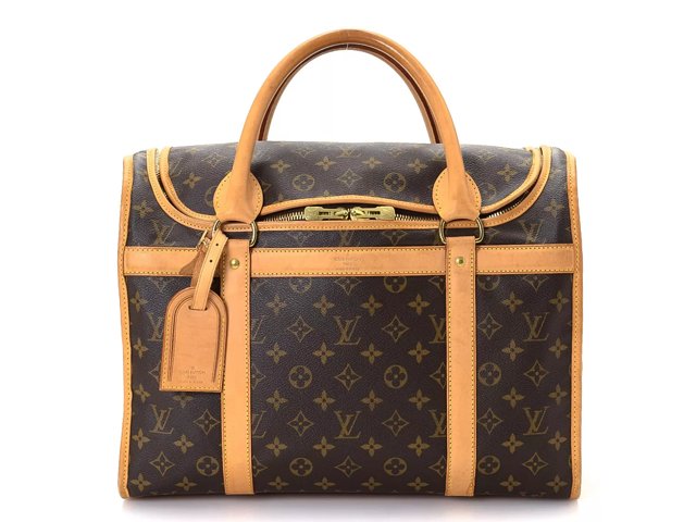 LOUIS VUITTON Sac Chien 40 Monogram Canvas Dog Carrier Bag Brown