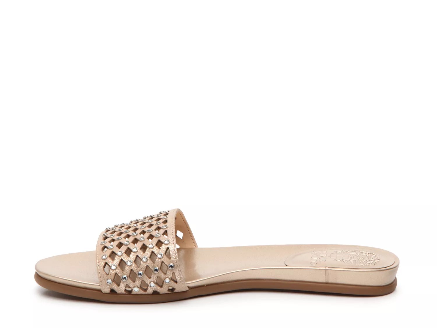 vince camuto white flat sandals