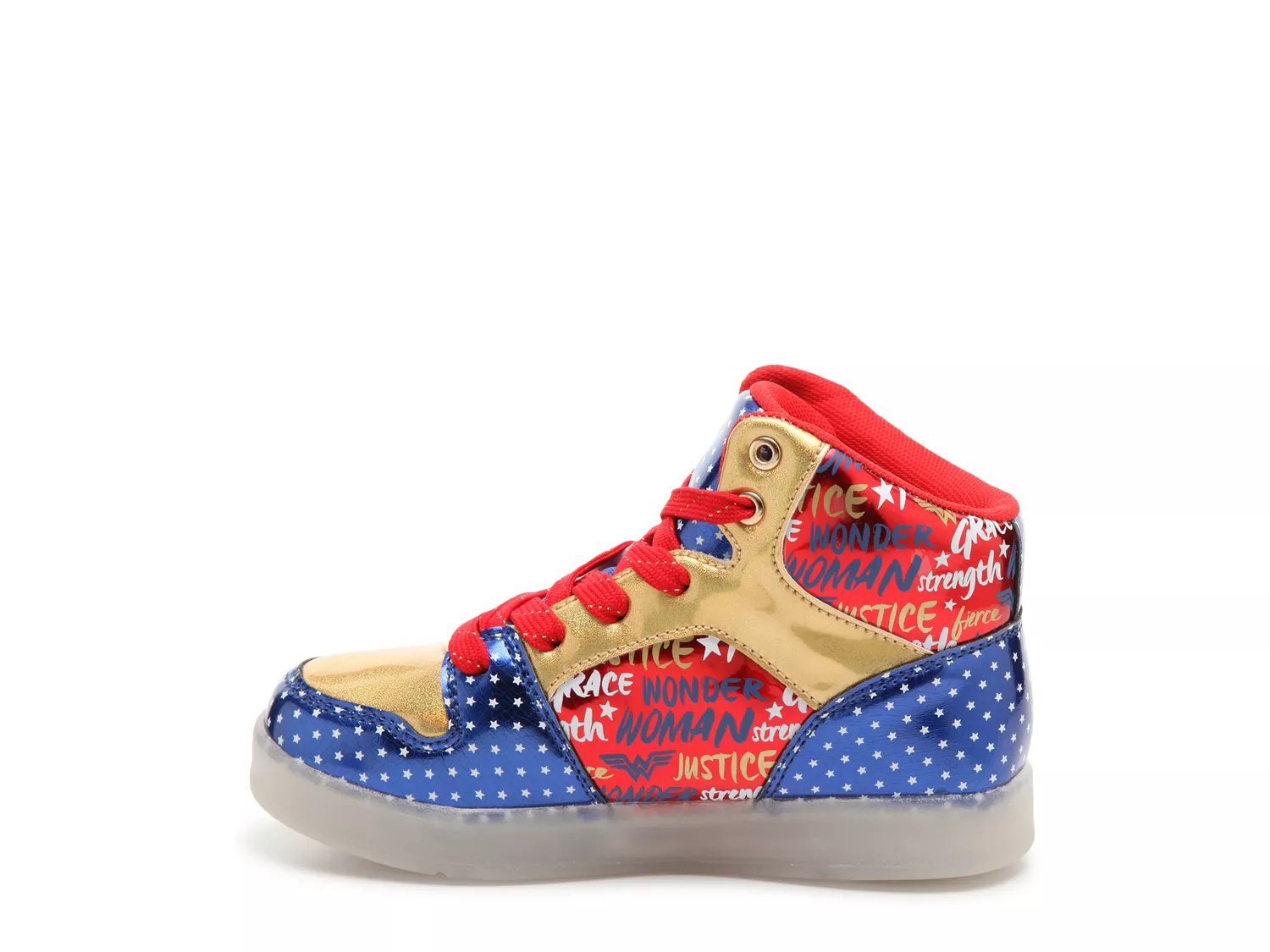 Warner Bros Wonder Woman LightUp HighTop Sneaker Kids
