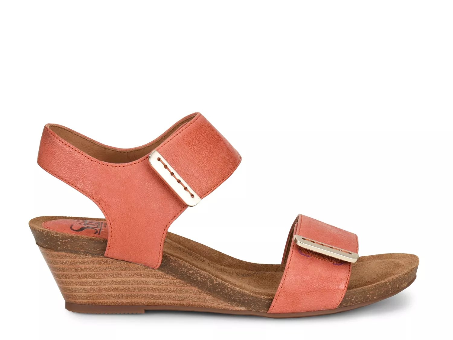 sofft verdi leather wedge sandals