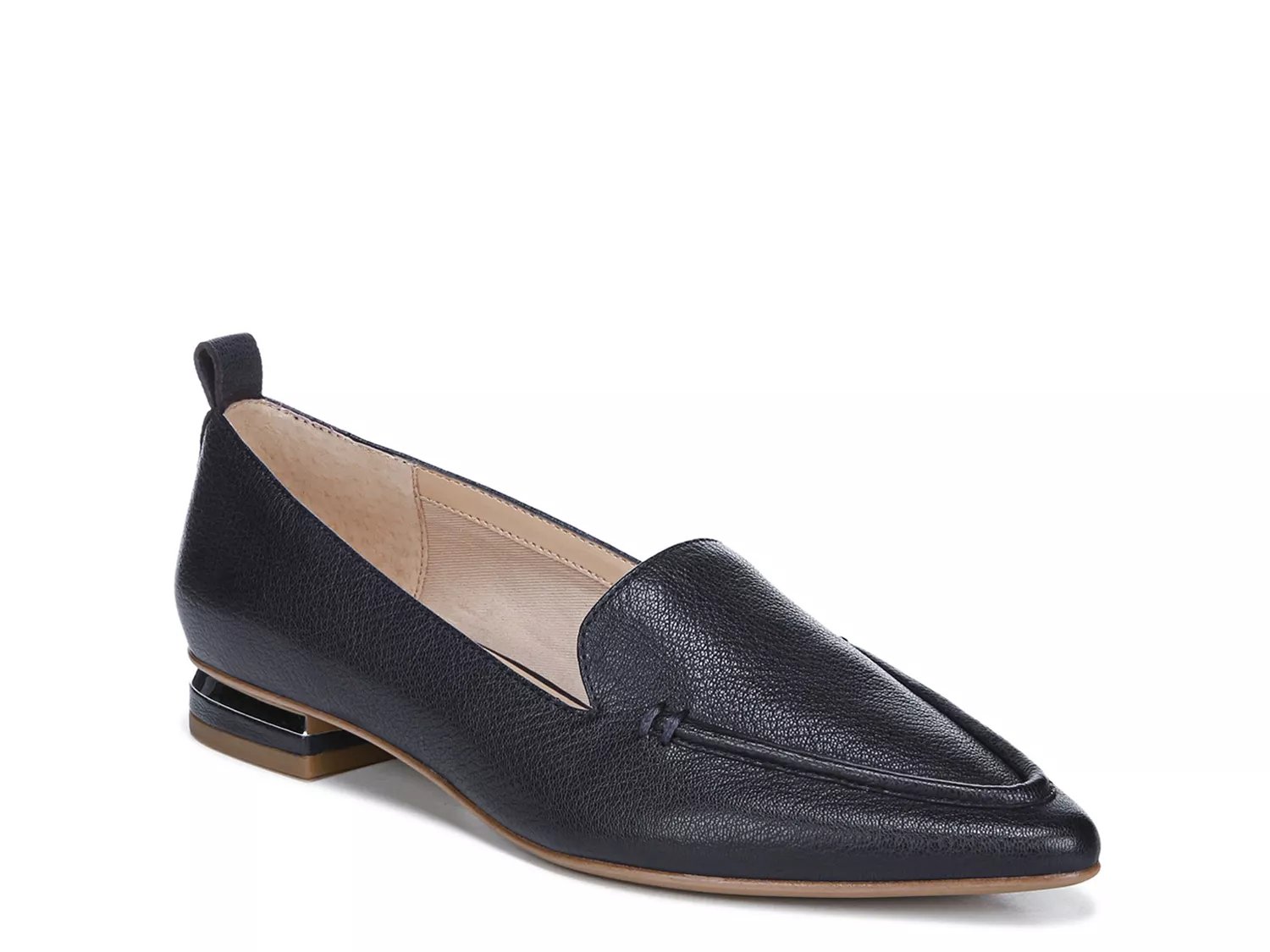 franco sarto metallic loafers