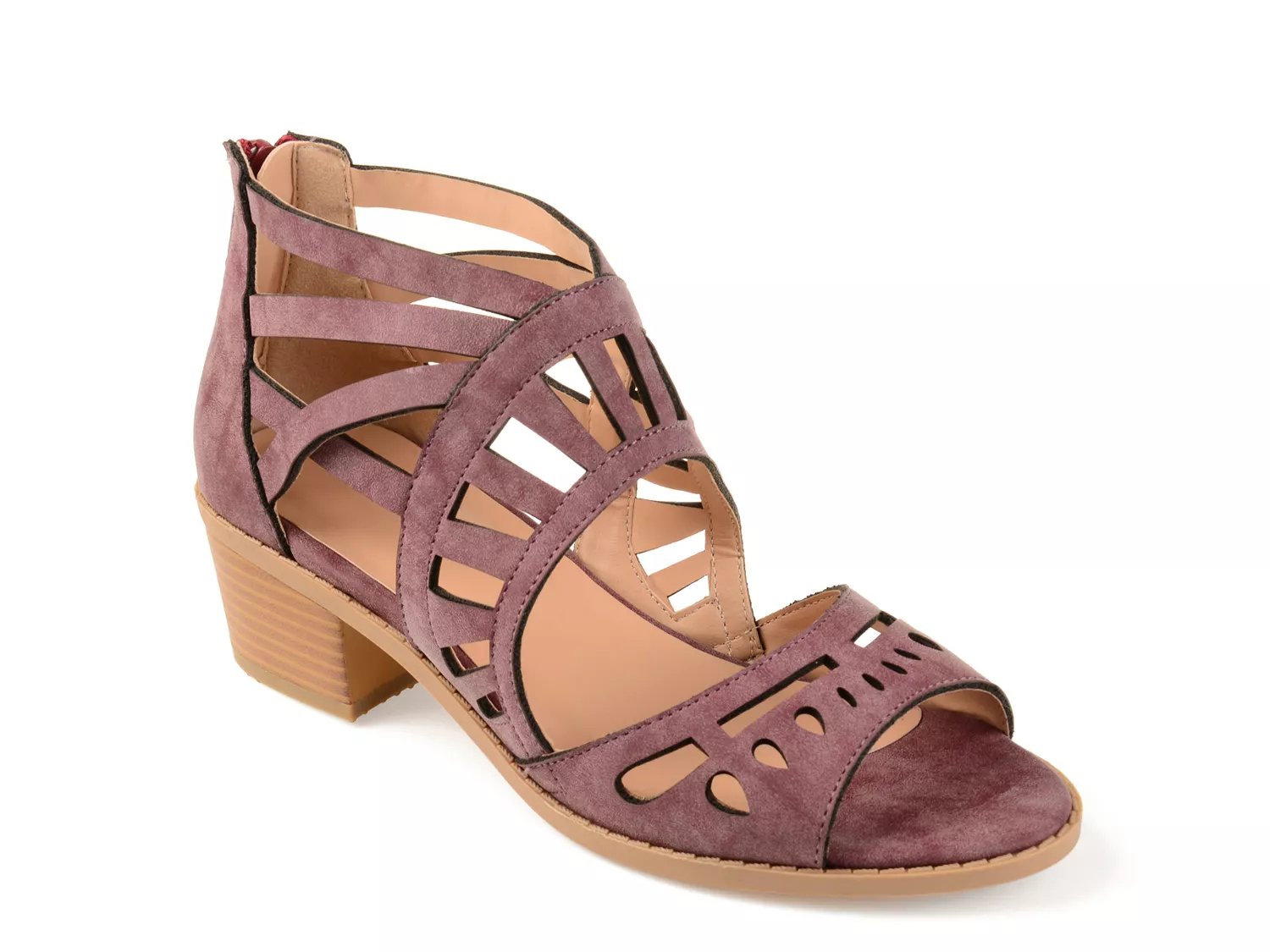 light purple block heels
