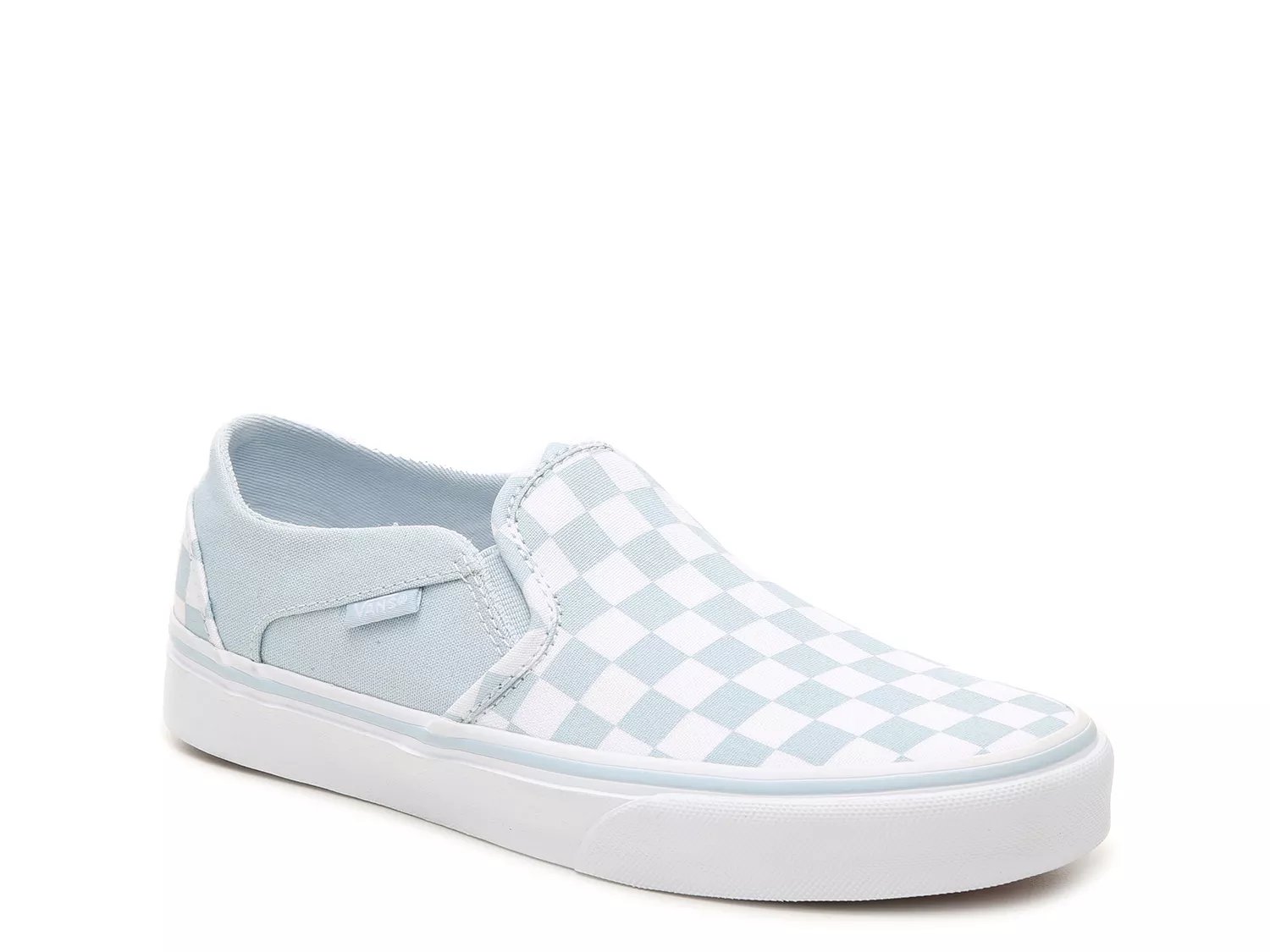 asher blue checkered vans