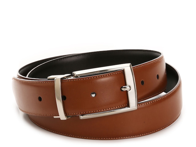 Perry Ellis Portfolio Reversible Men's Leather Belt - Free Shipping | DSW
