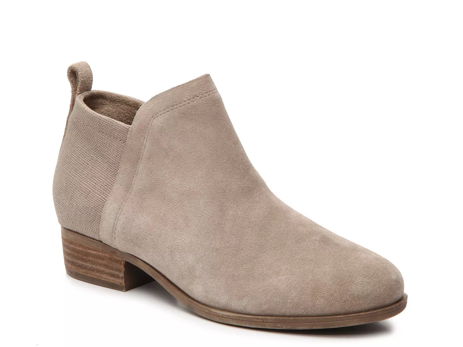 slip on suede booties