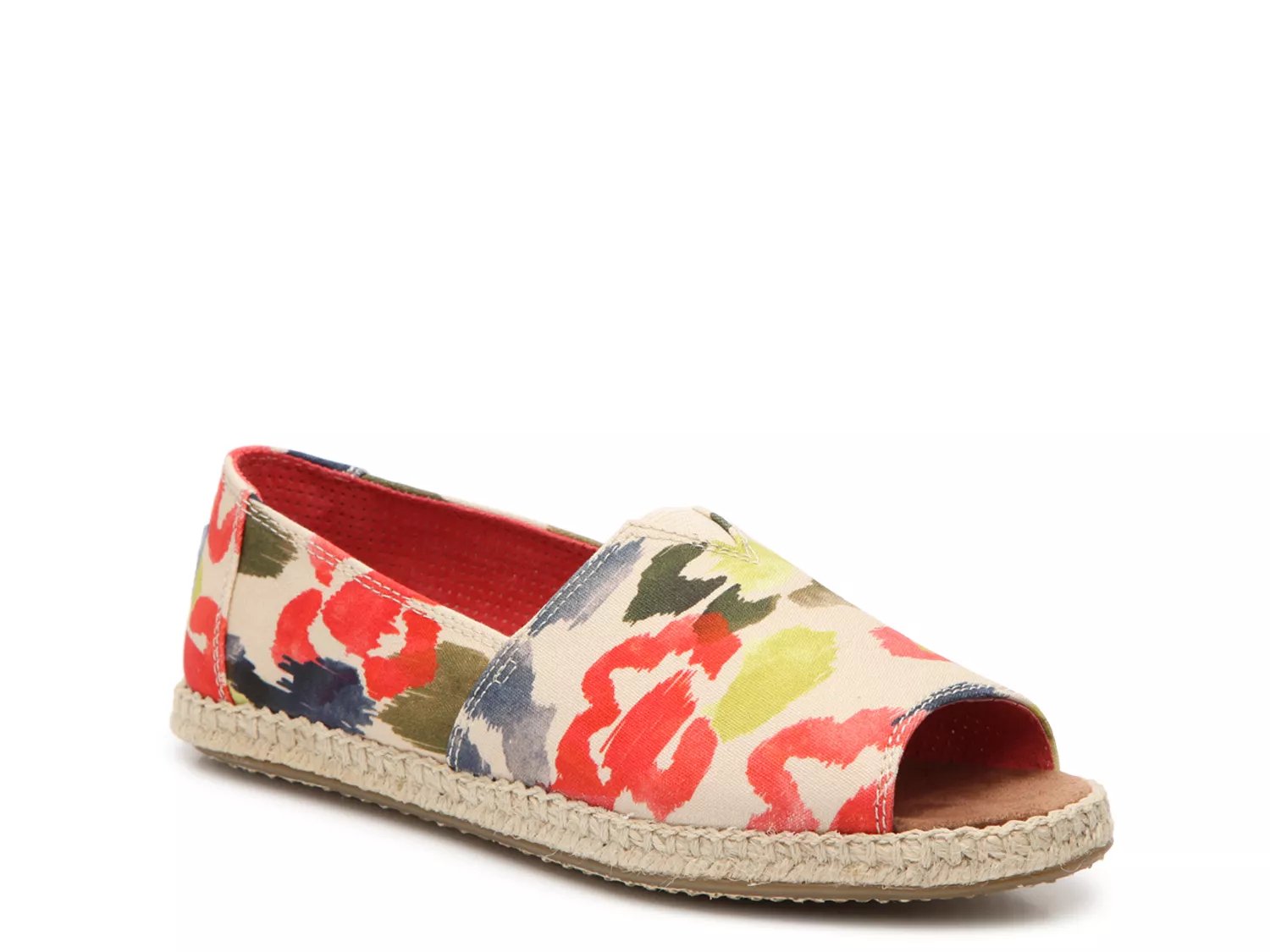 toms classic printed alpargata espadrille flat