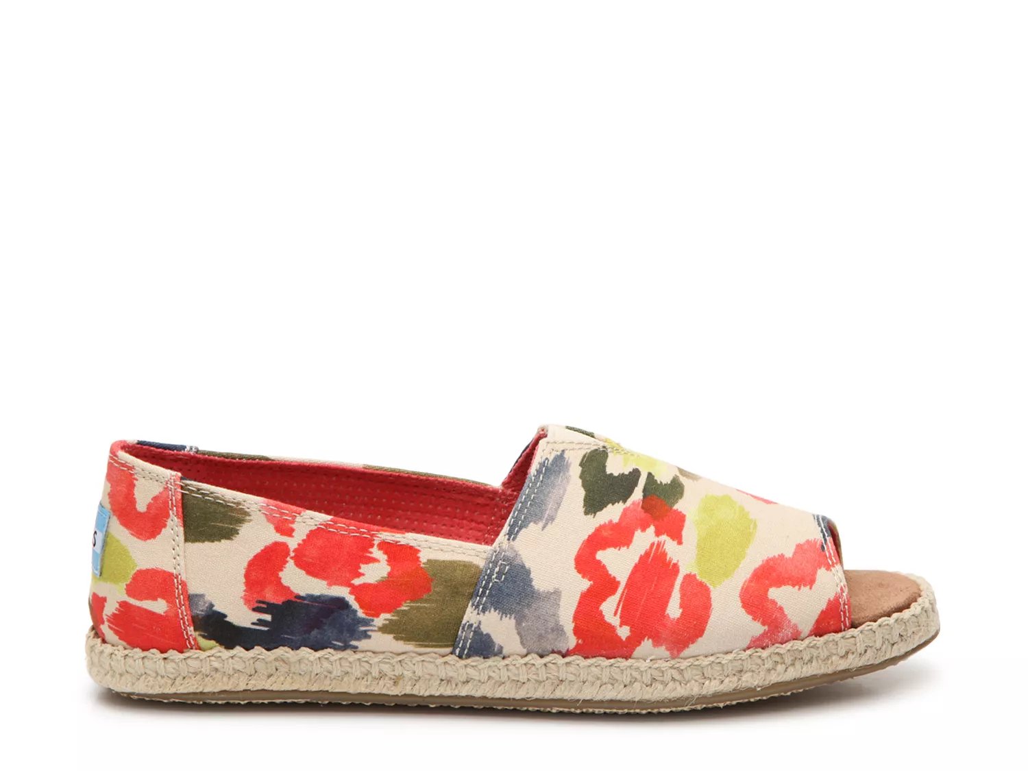 toms classic printed alpargata espadrille flat