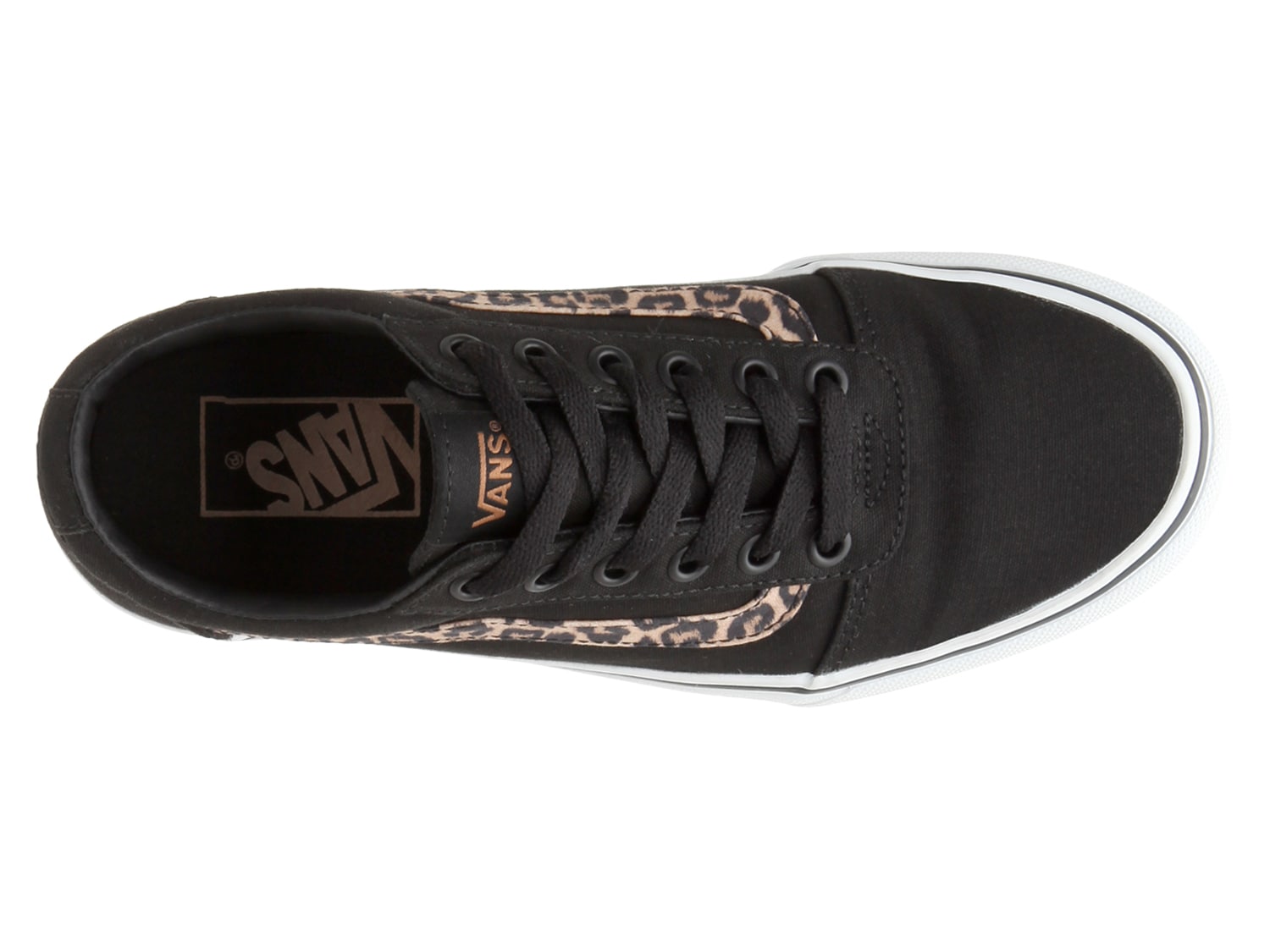 vans ward platform sneaker leopard