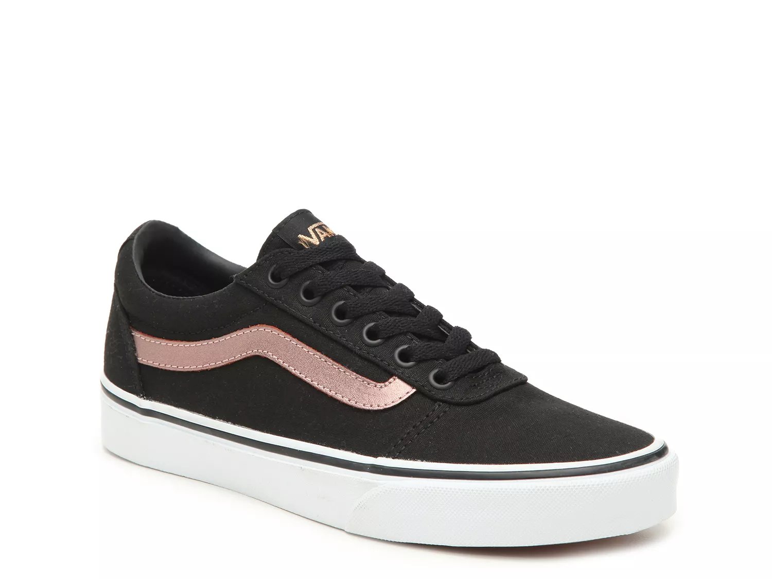 vans black and rose gold