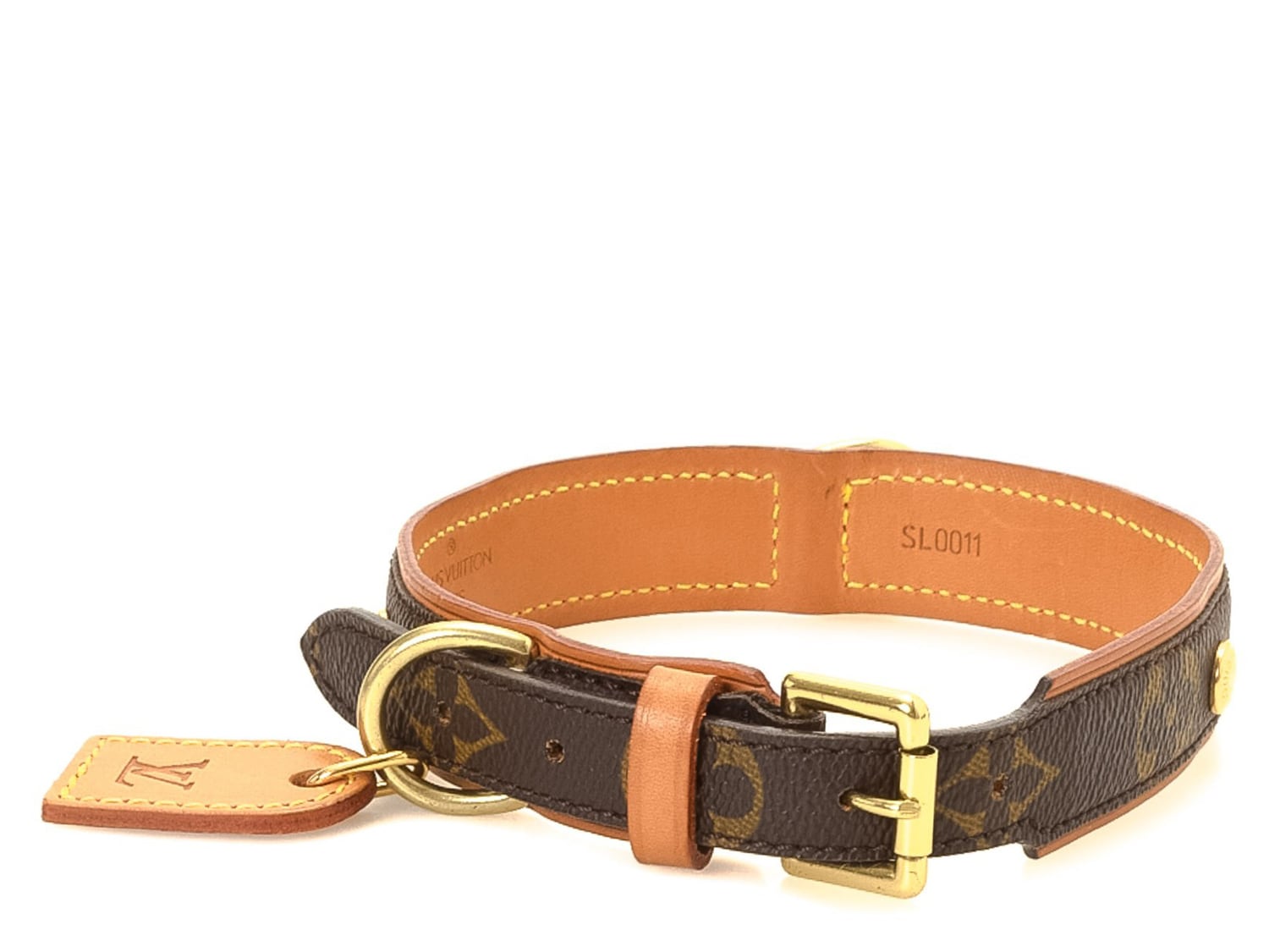 Louis Vuitton - Vintage Luxury Coated Canvas Dog Collar - Free