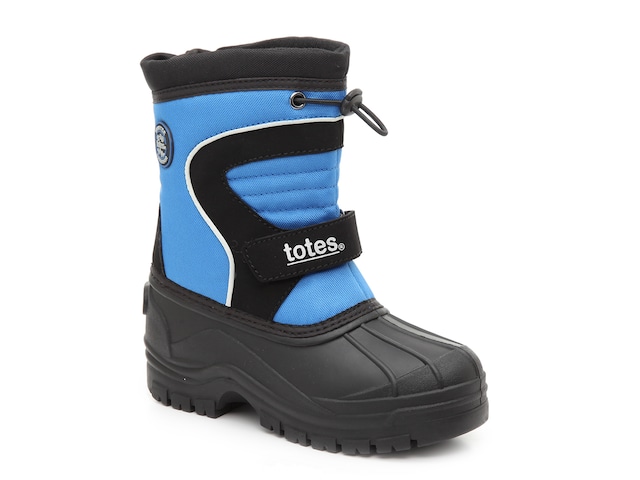 Totes Kids Snow-boots Black Connor Youth Size 13M Thermolite Winter Survivor NEW 