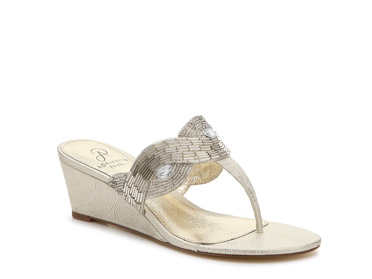 Adrianna Papell Diana Wedge Sandal Women's Shoes | DSW