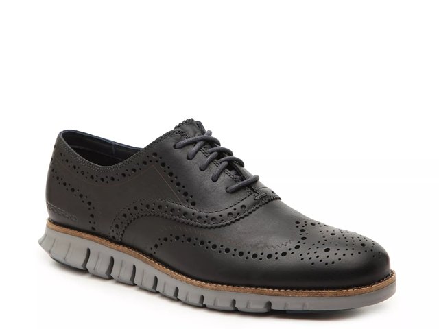 cole haan zerogrand wingtip oxford white