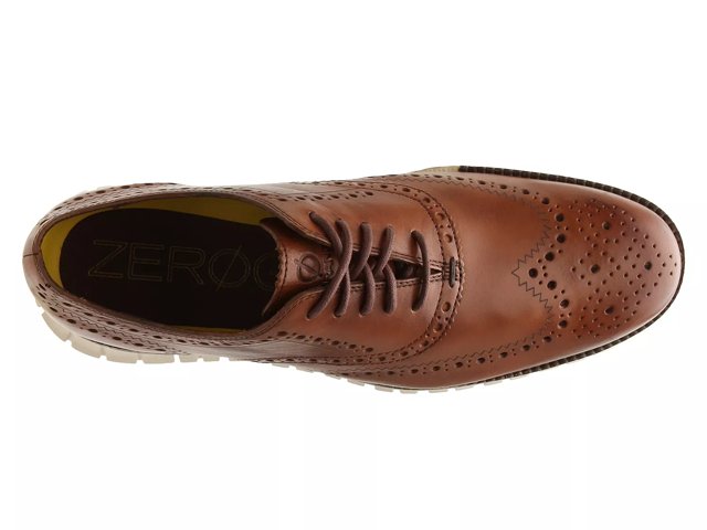 Cole haan zerogrand wingtip british tan clearance