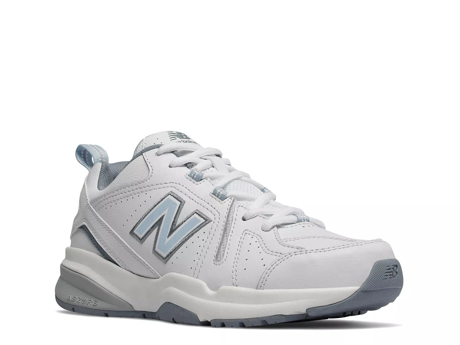 new balance white leather shoes