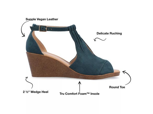 Journee Collection Kedzie Wedge Sandal - Free Shipping | DSW