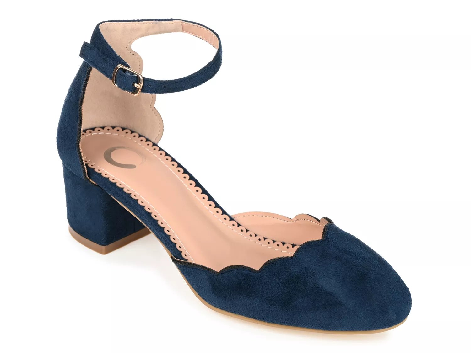 navy blue pumps wide width