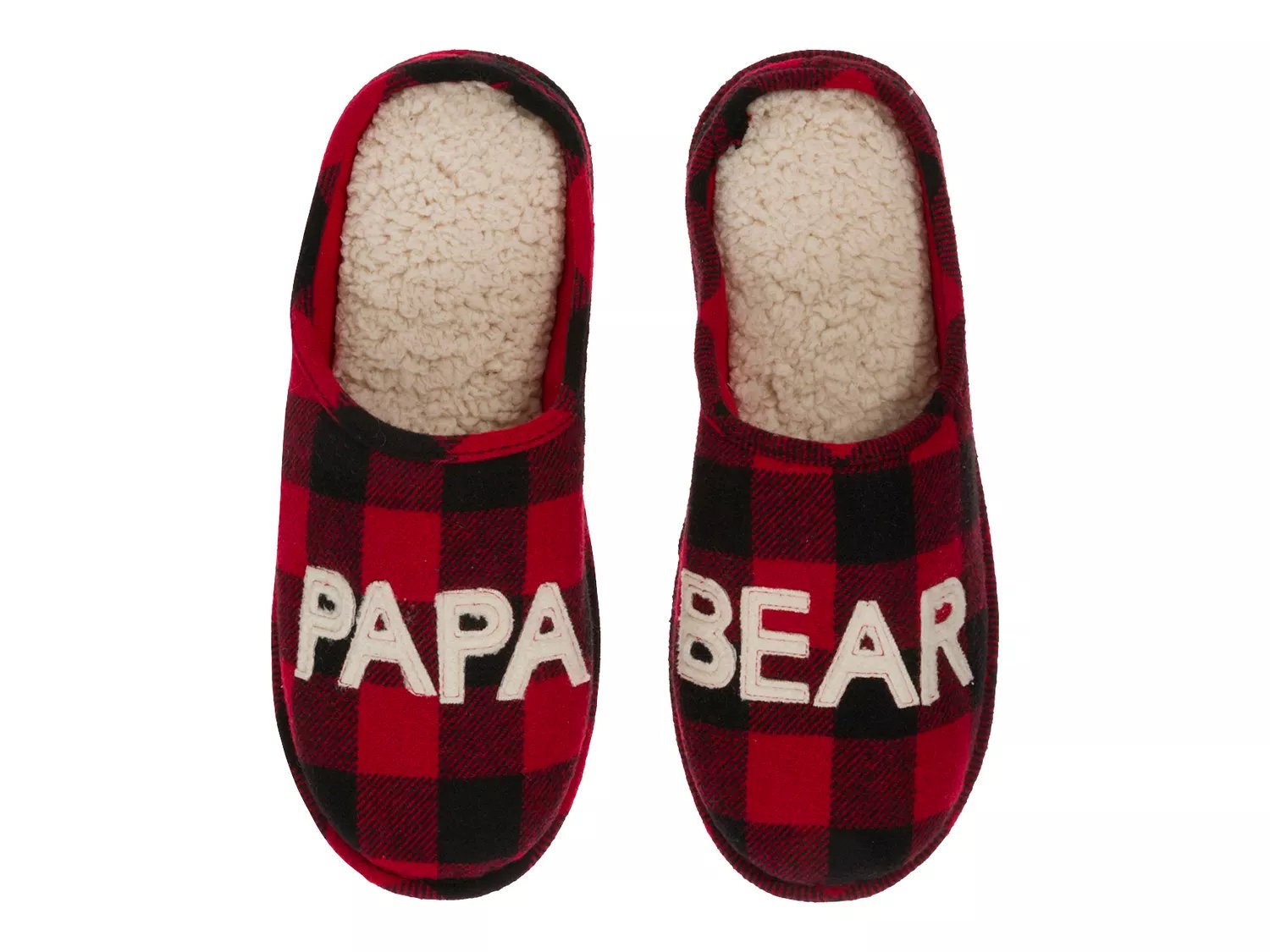 red dearfoam slippers