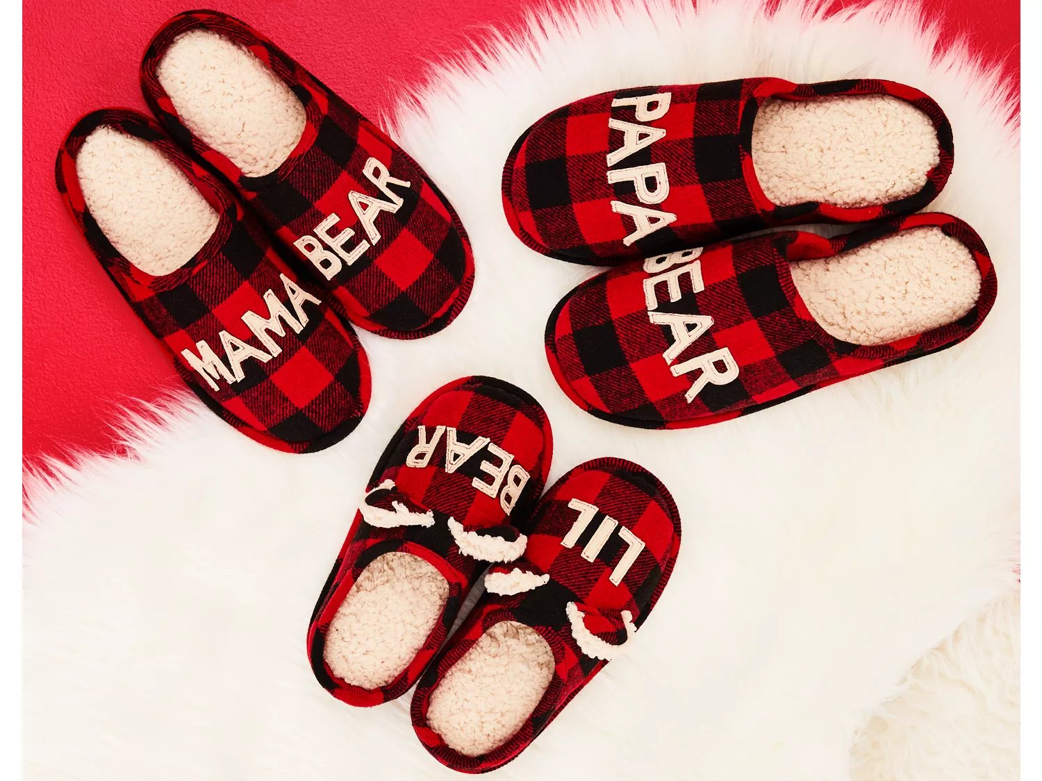 dearfoams papa bear slippers