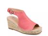 Crew Espadrille Wedge Sandal Coral view