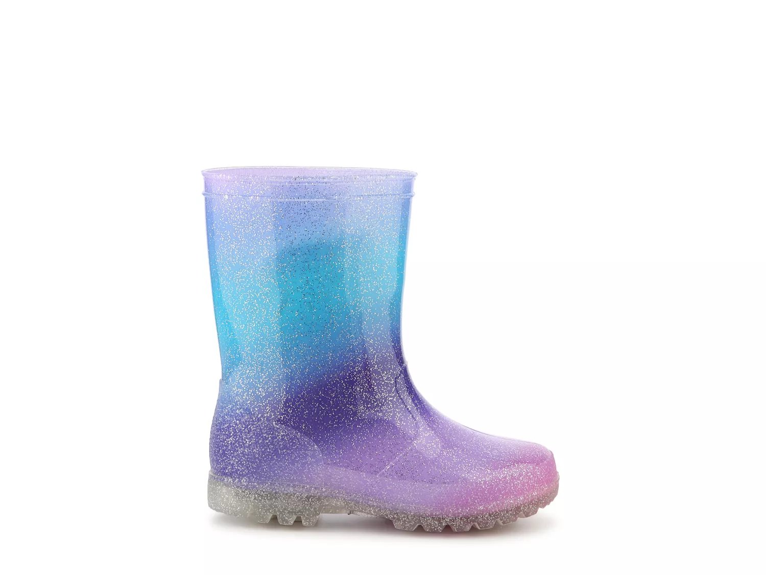 Olive Edie Sparkles Rainbow Light Up Rain Boot Kids Kids Shoes Dsw