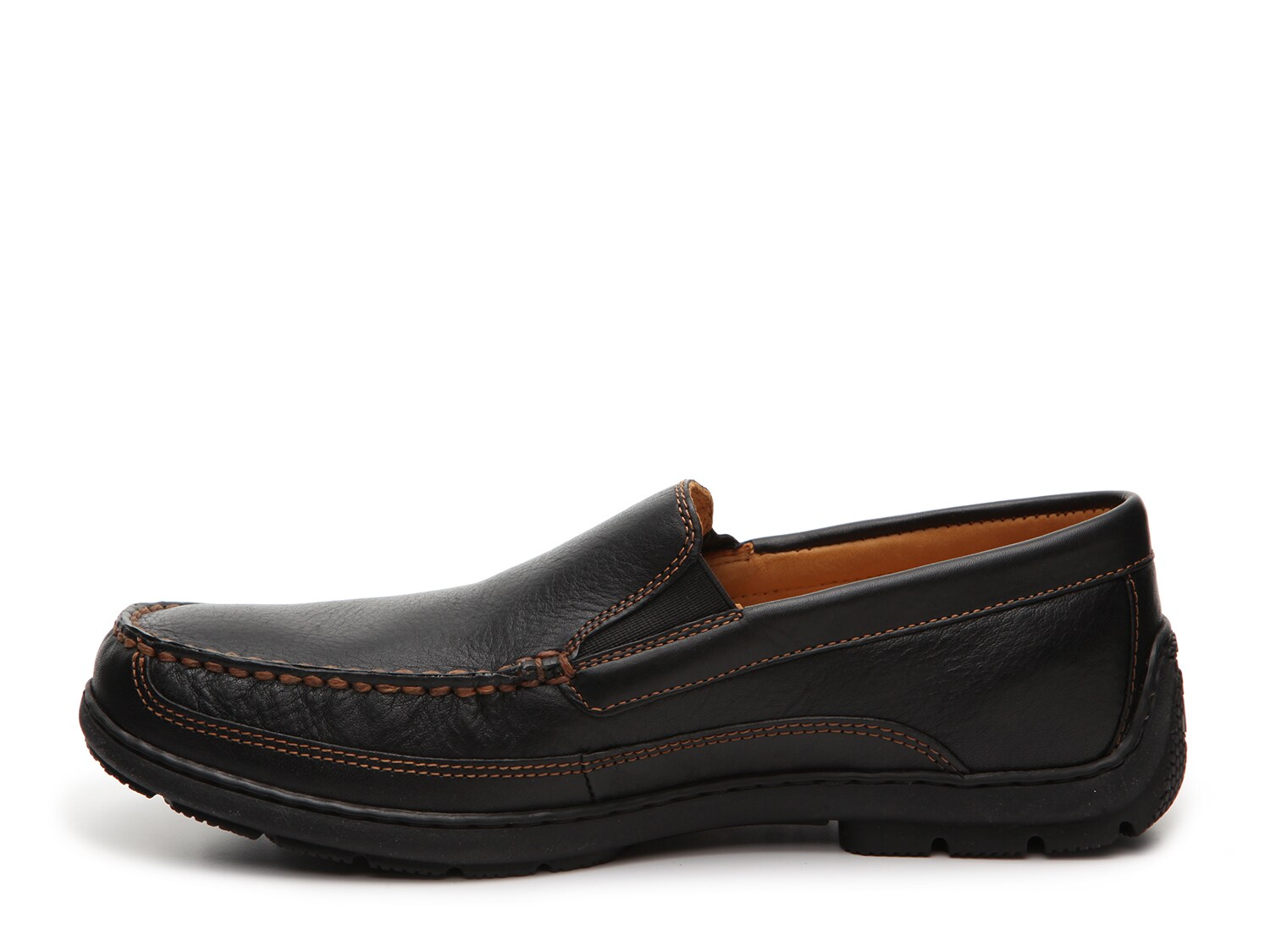 sperry gold loafer twin gore