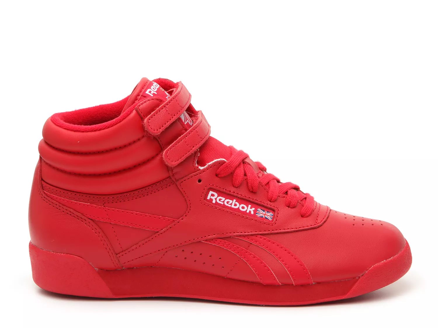 red high top reebok freestyle