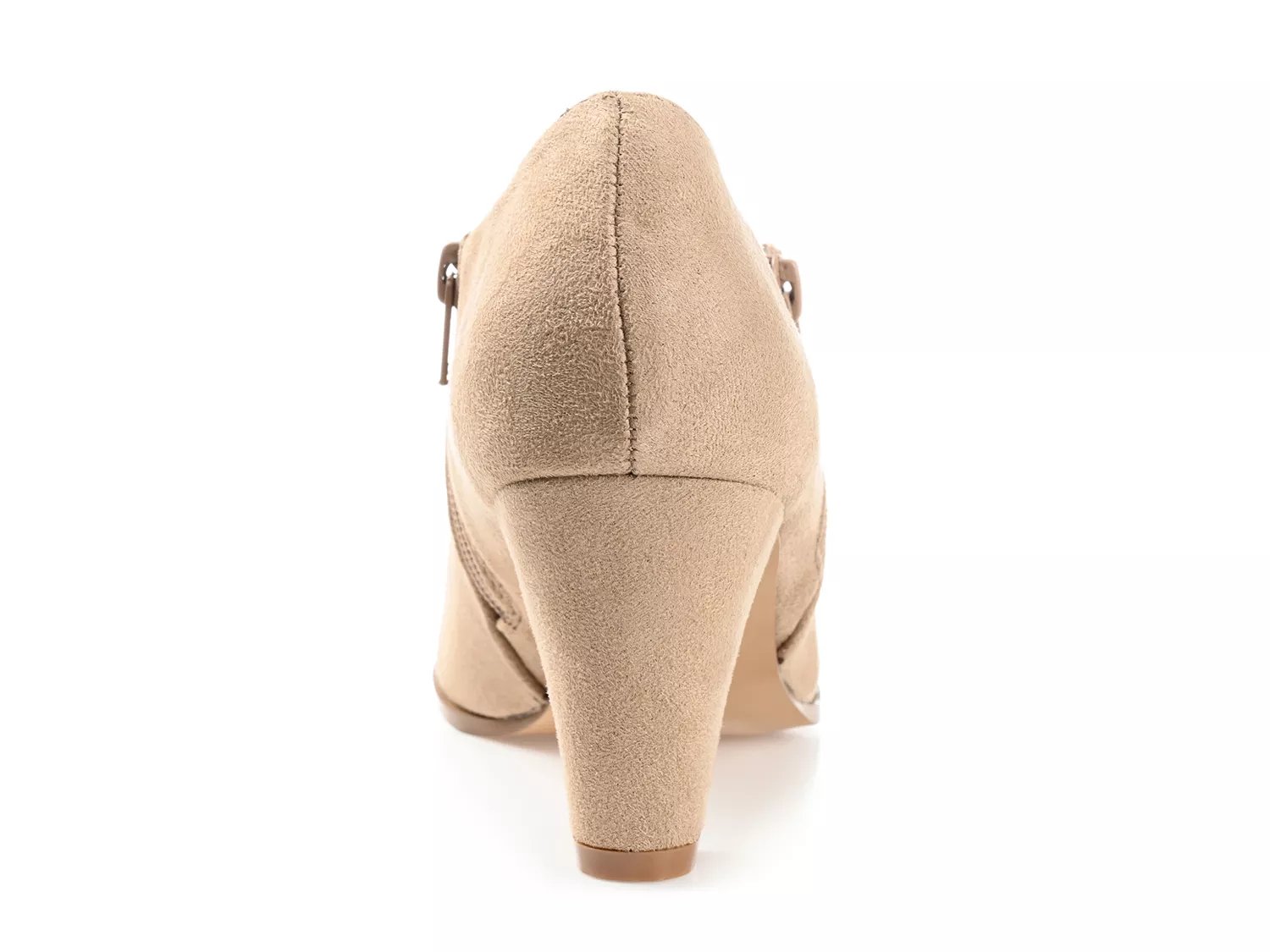journee collection womens sanzi booties stacked heel