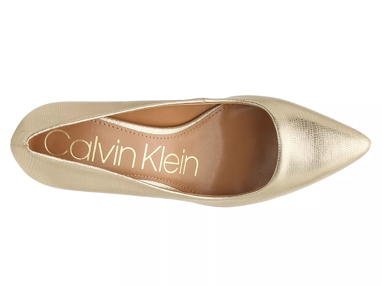 calvin klein kirsten pump gold