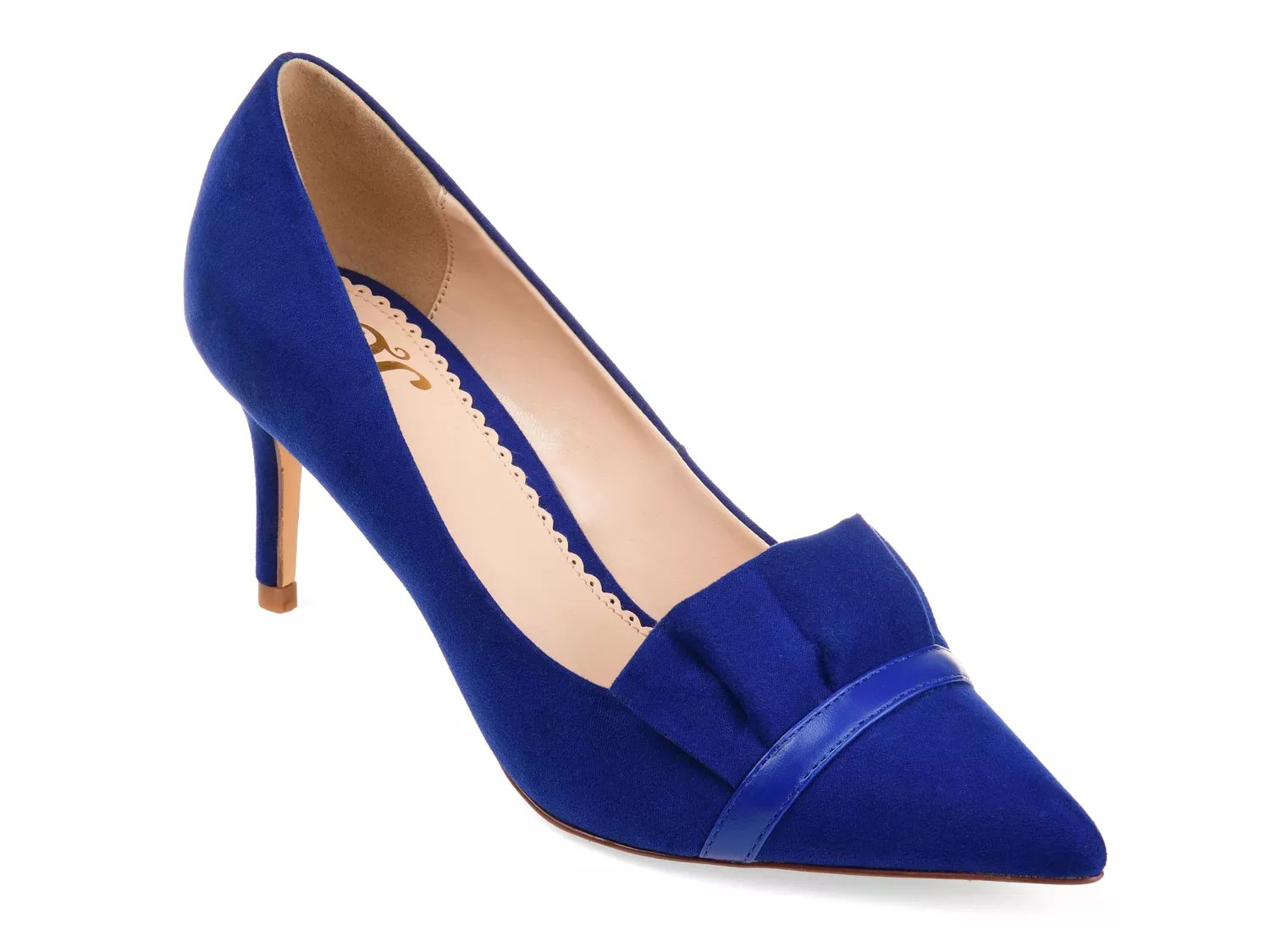 navy blue pumps wide width